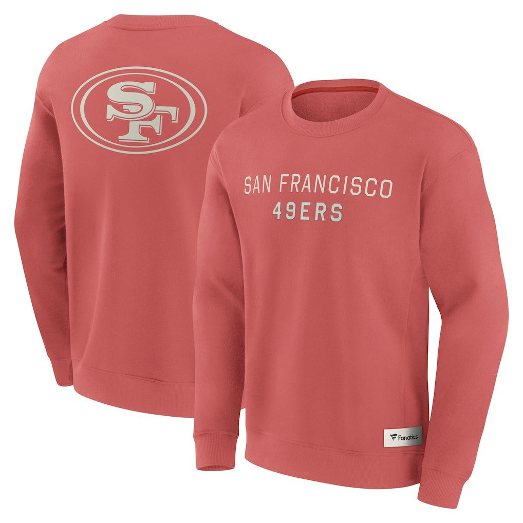 San Francisco 49ers Elements Future Ground Lettering Pullover Sweatshirt - Red Pullover