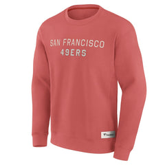 San Francisco 49ers Elements Future Ground Lettering Pullover Sweatshirt - Red Pullover