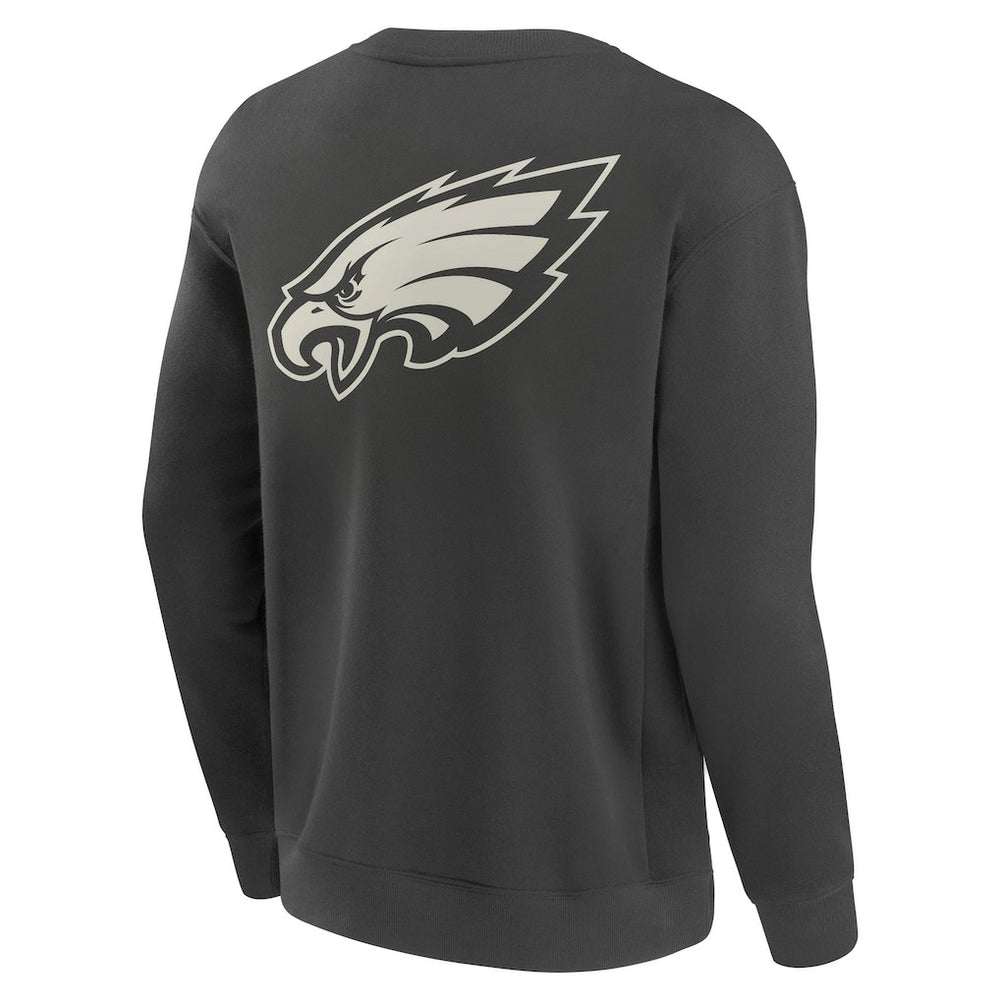 Philadelphia Eagles Elements Future Ground Lettering Pullover Sweatshirt - Charcoal Pullover