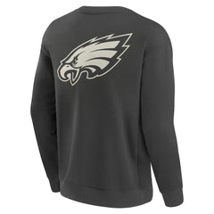 Philadelphia Eagles Elements Future Ground Lettering Pullover Sweatshirt - Charcoal Pullover