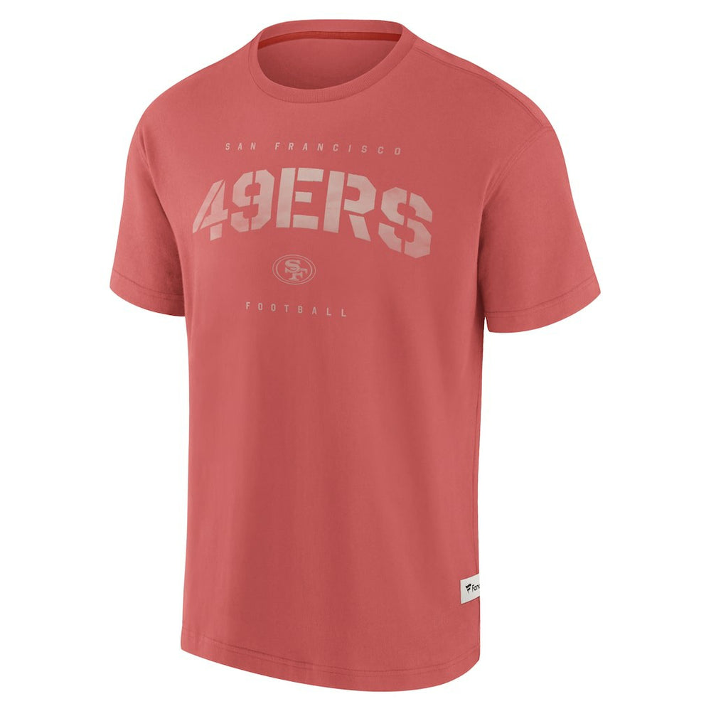 San Francisco 49ers Elements Weathered Tonal Future Ground T-Shirt - Red T-shirts