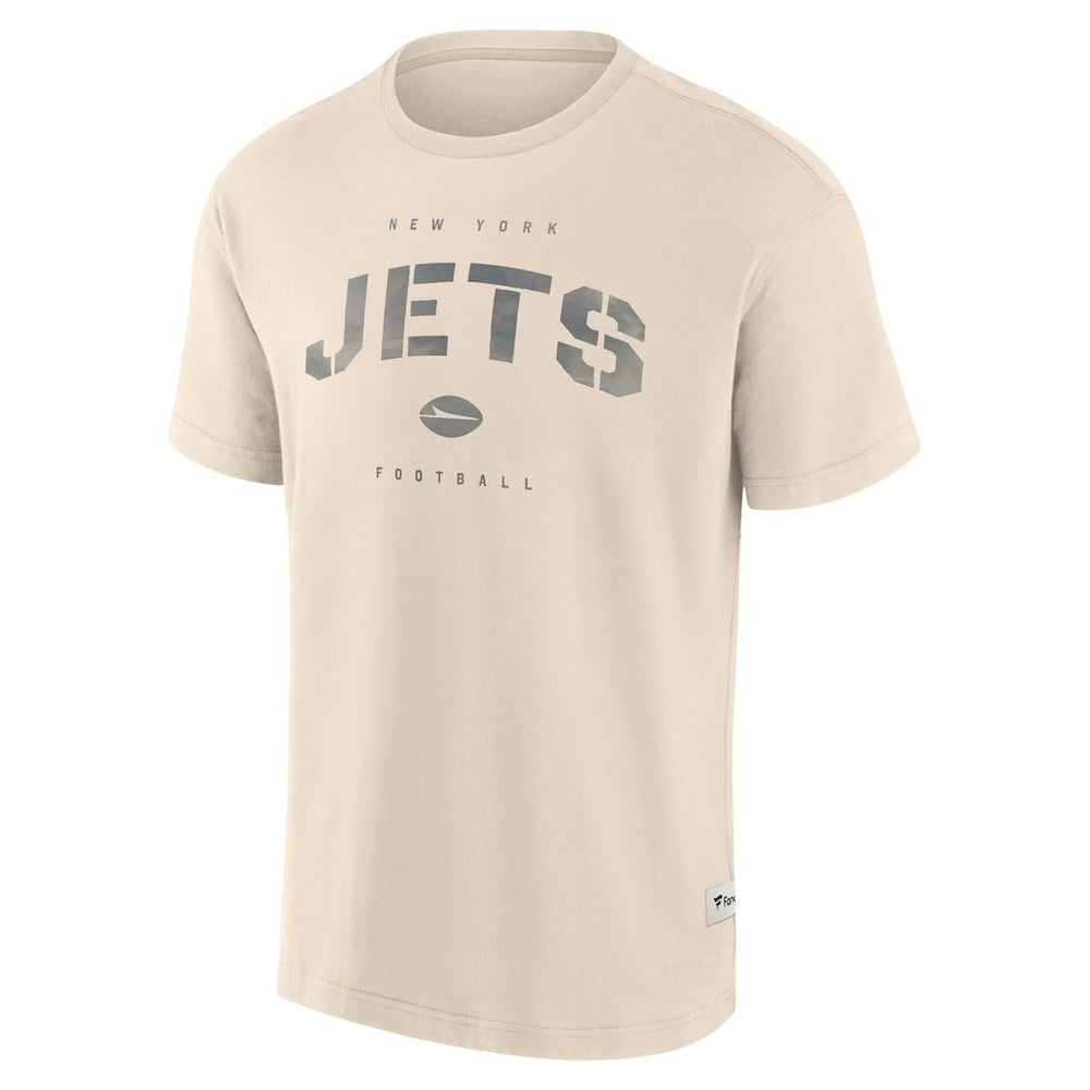 New York Jets Elements Weathered Tonal Future Ground T-Shirt - Cream T-shirts