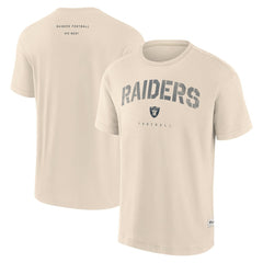 Las Vegas Raiders Elements Weathered Tonal Future Ground T-Shirt - Cream T-shirts