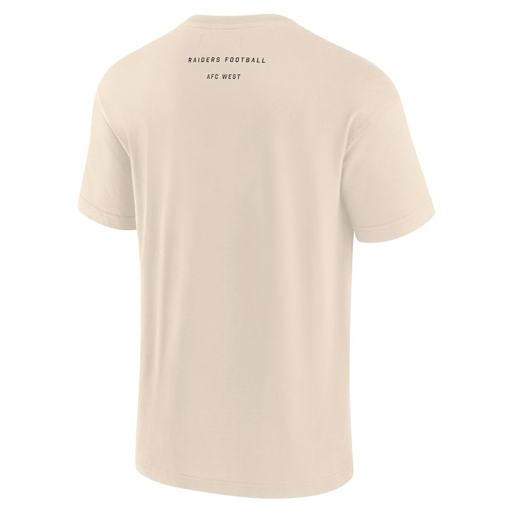 Las Vegas Raiders Elements Weathered Tonal Future Ground T-Shirt - Cream T-shirts