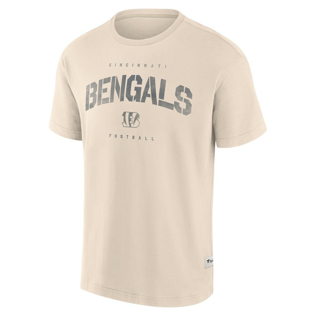 Cincinnati Bengals Elements Weathered Tonal Future Ground T-Shirt - Cream T-shirts