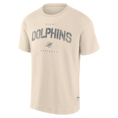 Miami Dolphins Elements Weathered Tonal Future Ground T-Shirt - Cream T-shirts