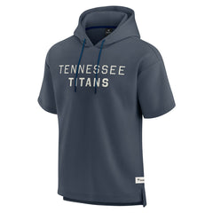 Tennessee Titans Elements Future Ground Lettering Short Sleeve Pullover Hoodie - Navy Hoodies