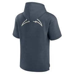Los Angeles Chargers Elements Future Ground Lettering Short Sleeve Pullover Hoodie - Navy Hoodies