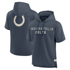 Indianapolis Colts Elements Future Ground Lettering Short Sleeve Pullover Hoodie - Navy Hoodies