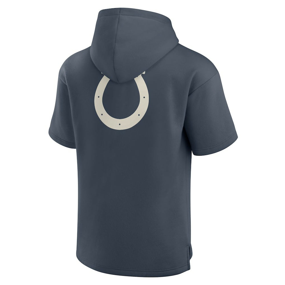 Indianapolis Colts Elements Future Ground Lettering Short Sleeve Pullover Hoodie - Navy Hoodies