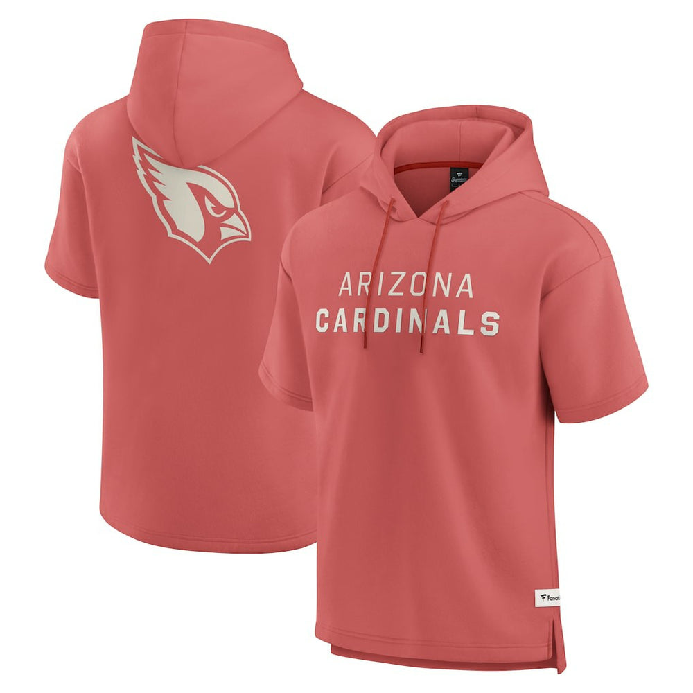 Arizona Cardinals Elements Future Ground Lettering Short Sleeve Pullover Hoodie - Red Hoodies