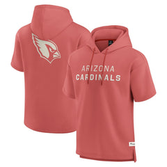 Arizona Cardinals Elements Future Ground Lettering Short Sleeve Pullover Hoodie - Red Hoodies