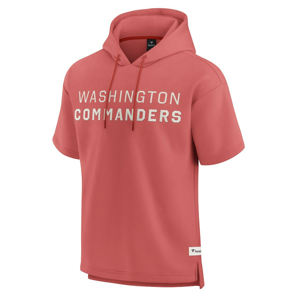 Washington Commanders Elements Future Ground Lettering Short Sleeve Pullover Hoodie - Red Hoodies