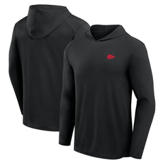 Kansas City Chiefs Front Office Power Mono Long Sleeve Hoodie T-Shirt - Black Hoodies