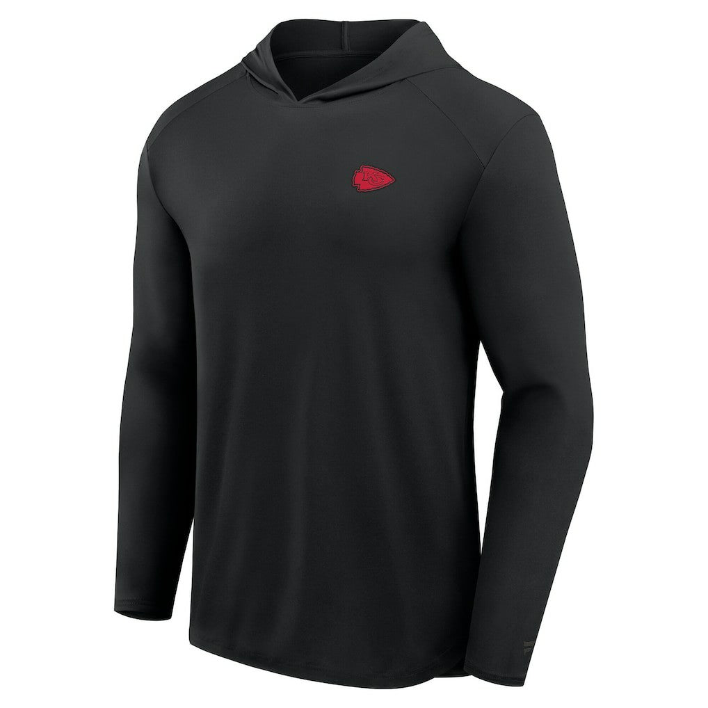 Kansas City Chiefs Front Office Power Mono Long Sleeve Hoodie T-Shirt - Black Hoodies