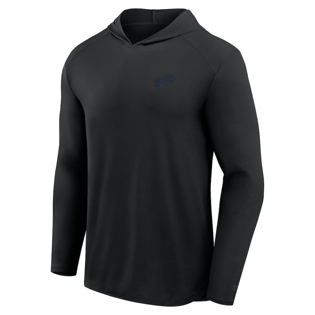Buffalo Bills Front Office Power Mono Long Sleeve Hoodie T-Shirt - Black Hoodies