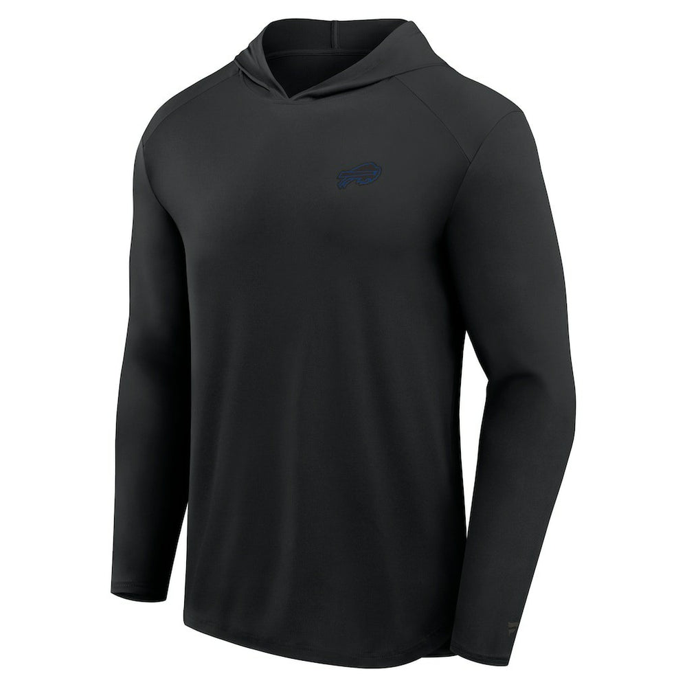 Buffalo Bills Front Office Power Mono Long Sleeve Hoodie T-Shirt - Black Hoodies