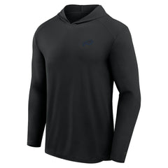 Buffalo Bills Front Office Power Mono Long Sleeve Hoodie T-Shirt - Black Hoodies
