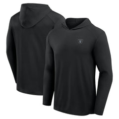 Las Vegas Raiders Front Office Power Mono Long Sleeve Hoodie T-Shirt - Black Hoodies