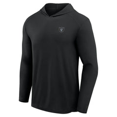 Las Vegas Raiders Front Office Power Mono Long Sleeve Hoodie T-Shirt - Black Hoodies