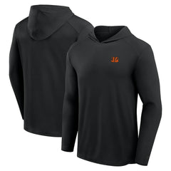 Cincinnati Bengals Front Office Power Mono Long Sleeve Hoodie T-Shirt - Black Hoodies