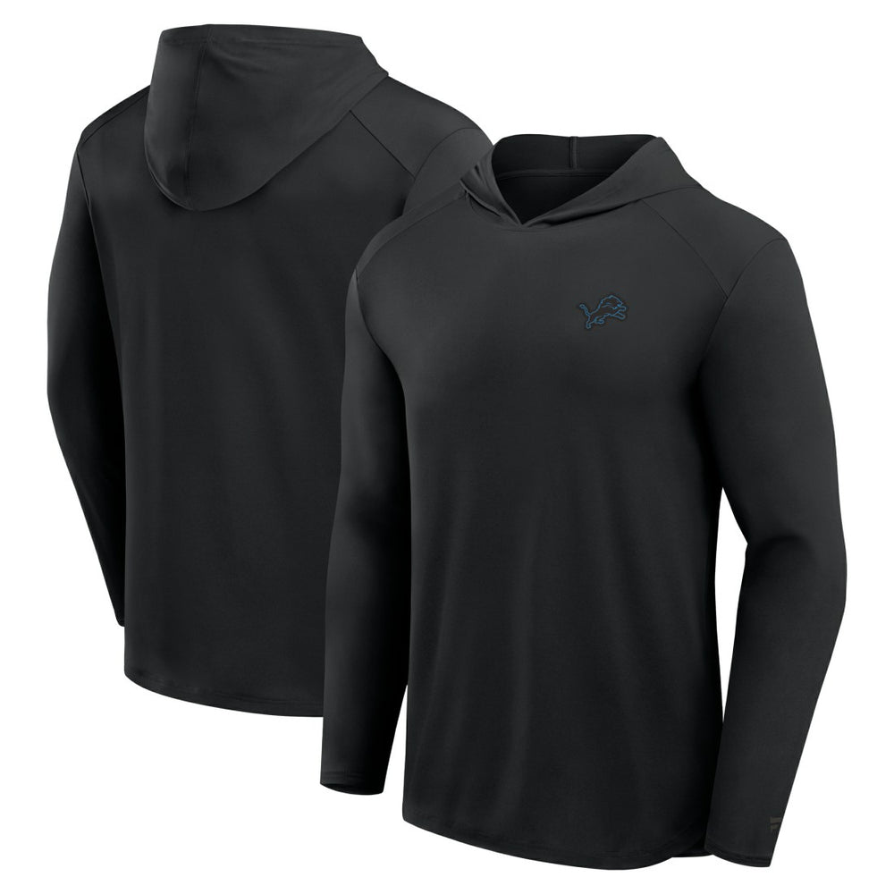 Detroit Lions Front Office Power Mono Long Sleeve Hoodie T-Shirt - Black Hoodies