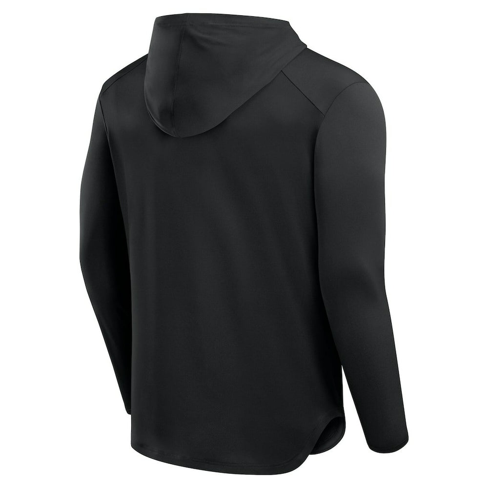 Minnesota Vikings Front Office Power Mono Long Sleeve Hoodie T-Shirt - Black Hoodies