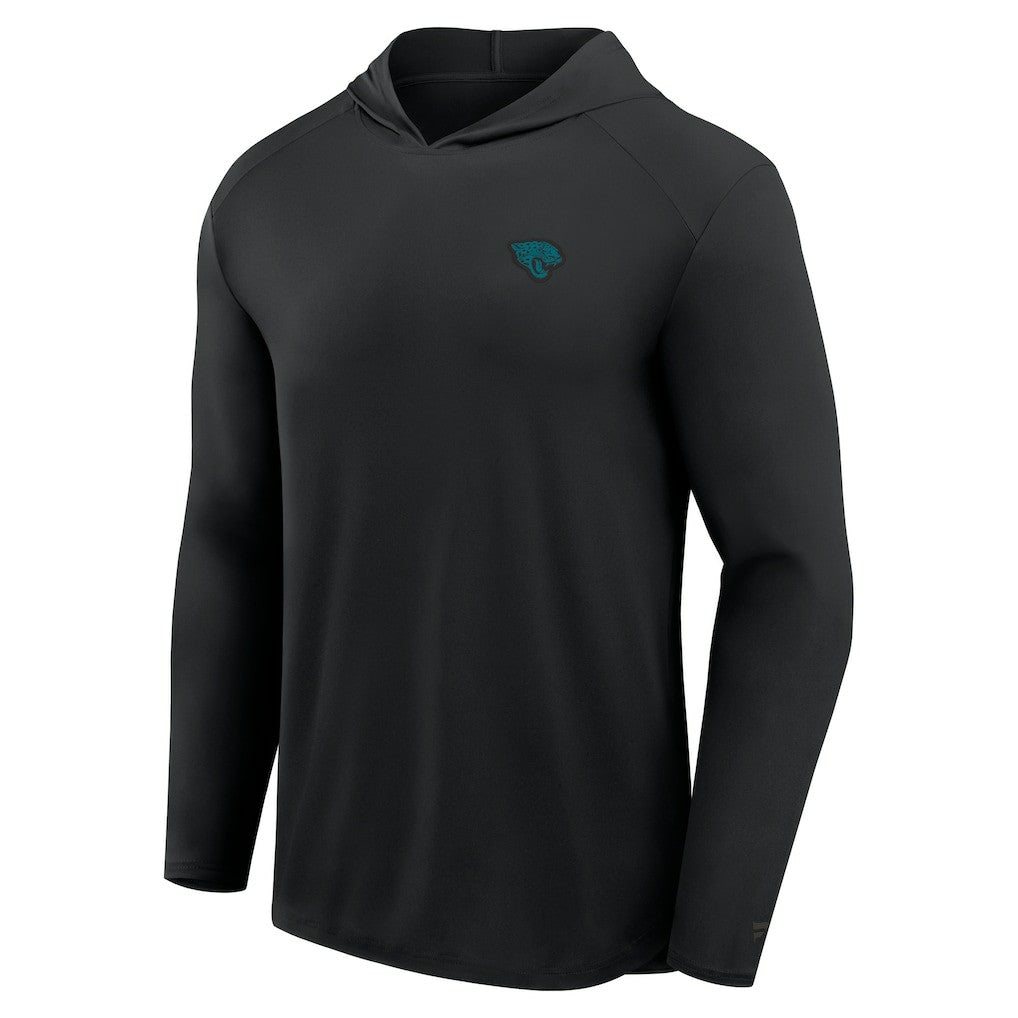Jacksonville Jaguars Front Office Power Mono Long Sleeve Hoodie T-Shirt - Black Hoodies