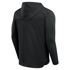 Miami Dolphins Front Office Power Mono Long Sleeve Hoodie T-Shirt - Black Hoodies