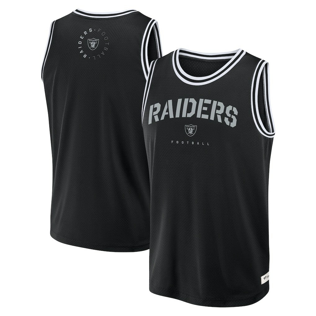 Las Vegas Raiders Elements Future Ground Jersey Tank Top - Black Jerseys