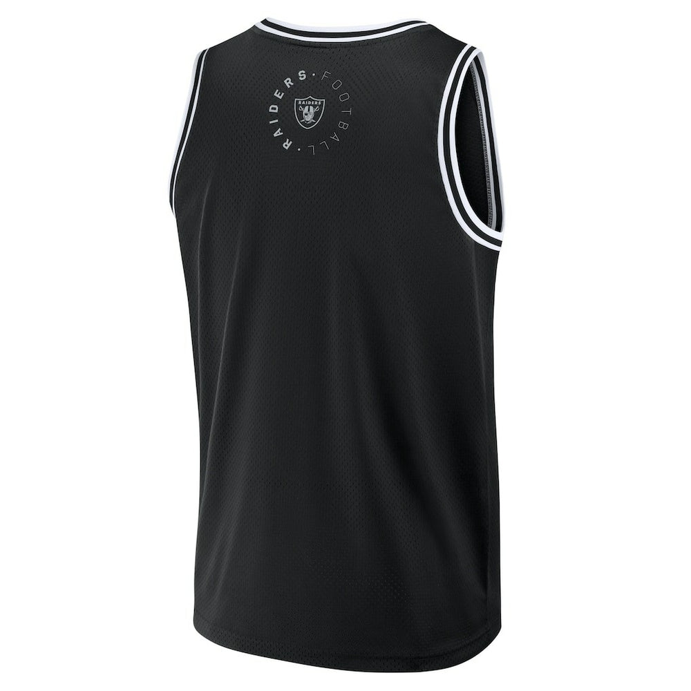 Las Vegas Raiders Elements Future Ground Jersey Tank Top - Black Jerseys