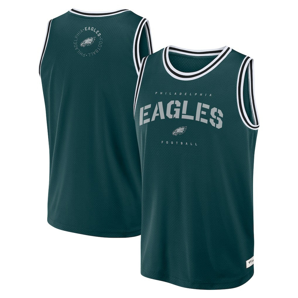 Philadelphia Eagles Elements Future Ground Jersey Tank Top - Midnight Green Jerseys