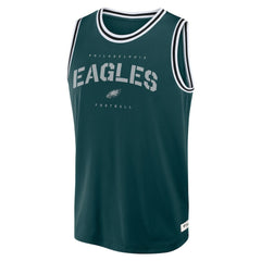 Philadelphia Eagles Elements Future Ground Jersey Tank Top - Midnight Green Jerseys
