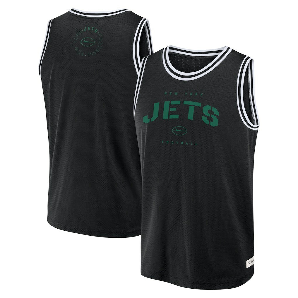 New York Jets Elements Future Ground Jersey Tank Top - Black Jerseys