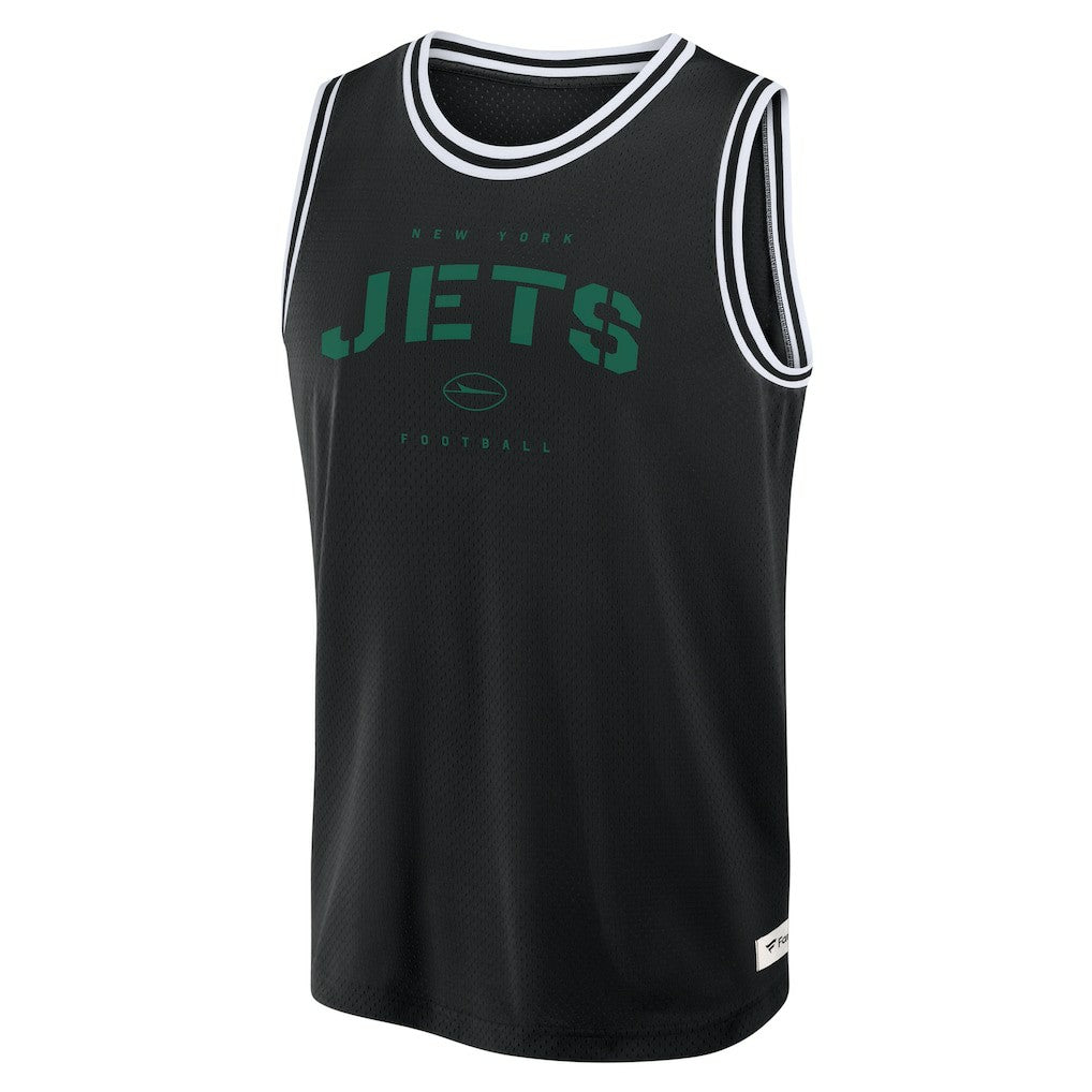 New York Jets Elements Future Ground Jersey Tank Top - Black Jerseys