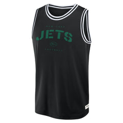 New York Jets Elements Future Ground Jersey Tank Top - Black Jerseys
