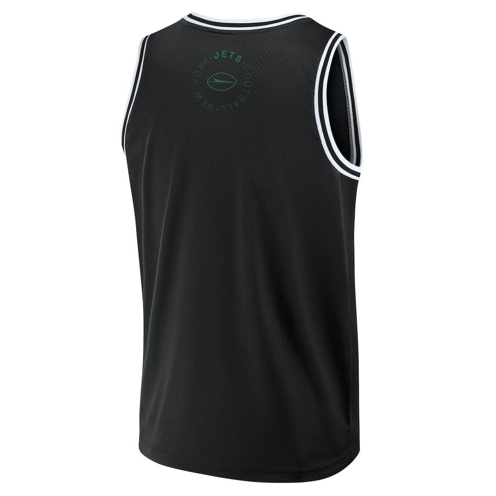 New York Jets Elements Future Ground Jersey Tank Top - Black Jerseys