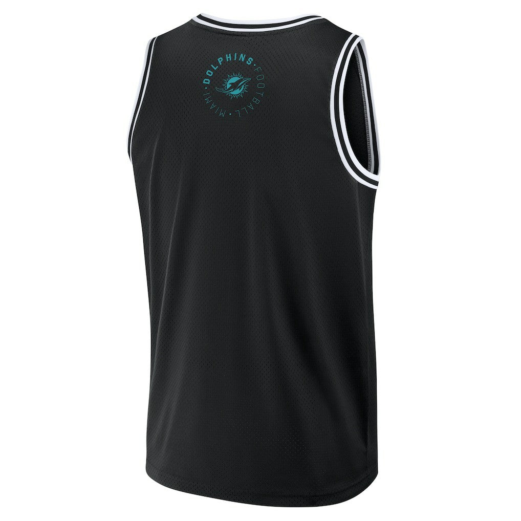 Miami Dolphins Elements Future Ground Jersey Tank Top - Black Jerseys
