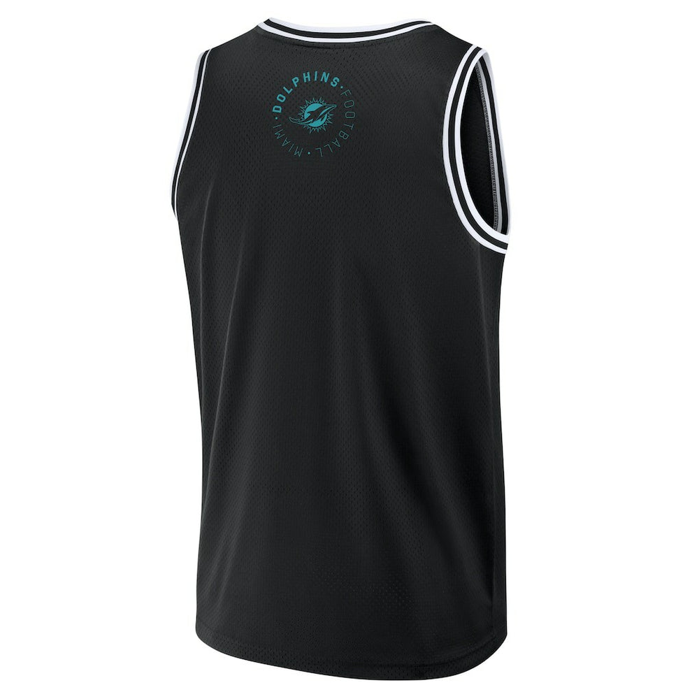 Miami Dolphins Elements Future Ground Jersey Tank Top - Black Jerseys