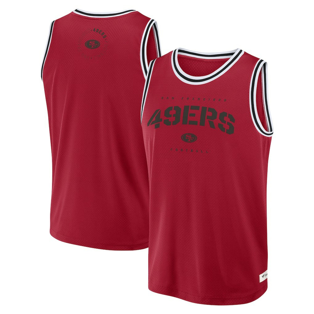 San Francisco 49ers Elements Future Ground Jersey Tank Top - Scarlet Jerseys