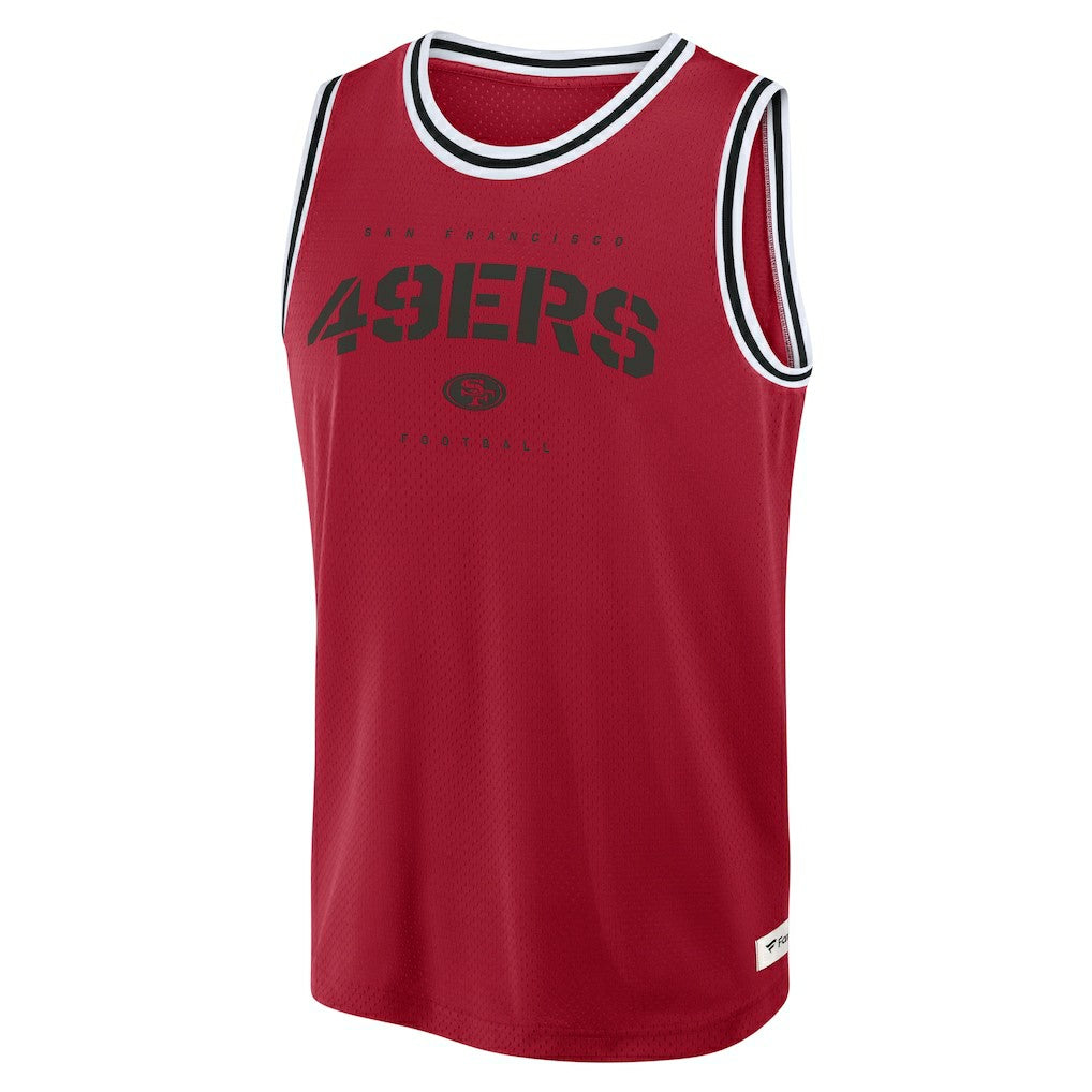 San Francisco 49ers Elements Future Ground Jersey Tank Top - Scarlet Jerseys