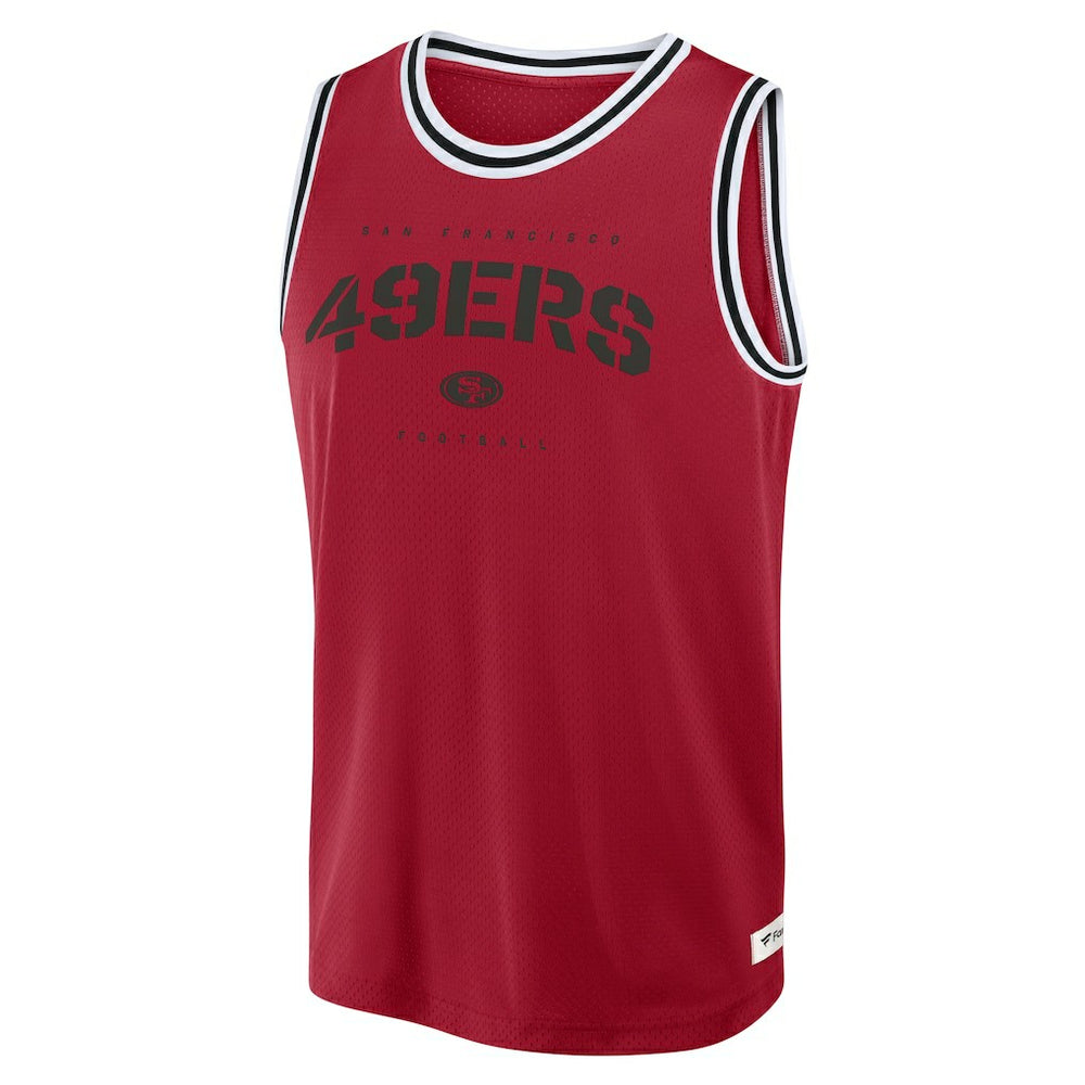 San Francisco 49ers Elements Future Ground Jersey Tank Top - Scarlet Jerseys