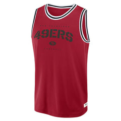 San Francisco 49ers Elements Future Ground Jersey Tank Top - Scarlet Jerseys