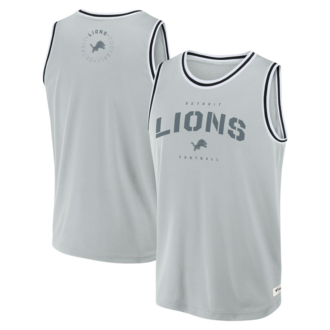 Detroit Lions Elements Future Ground Jersey Tank Top - Silver Jerseys