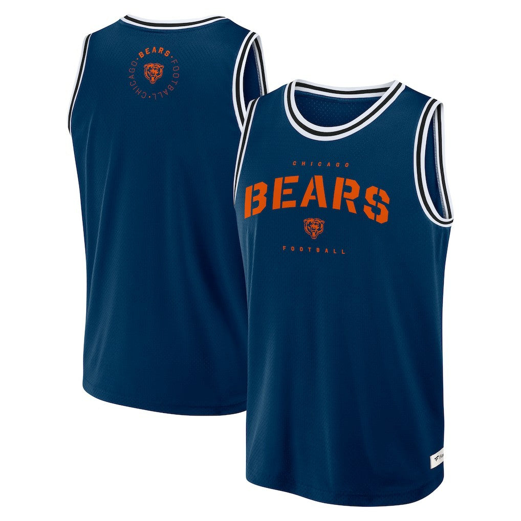 Chicago Bears Elements Future Ground Jersey Tank Top - Navy Jerseys