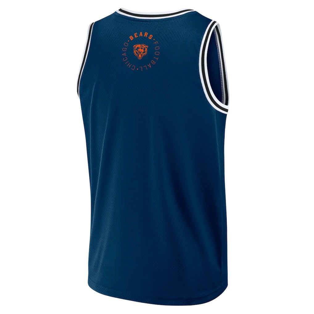 Chicago Bears Elements Future Ground Jersey Tank Top - Navy Jerseys