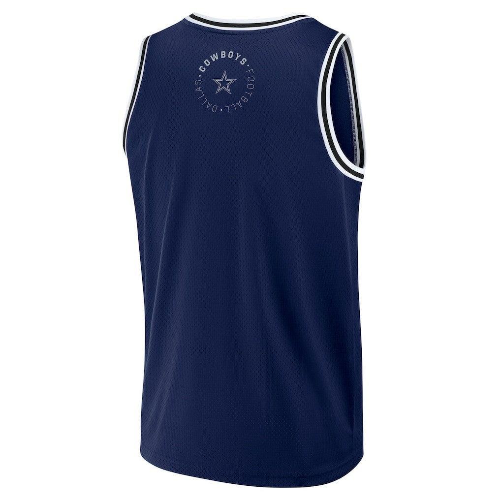 Dallas Cowboys Elements Future Ground Jersey Tank Top - Navy Jerseys