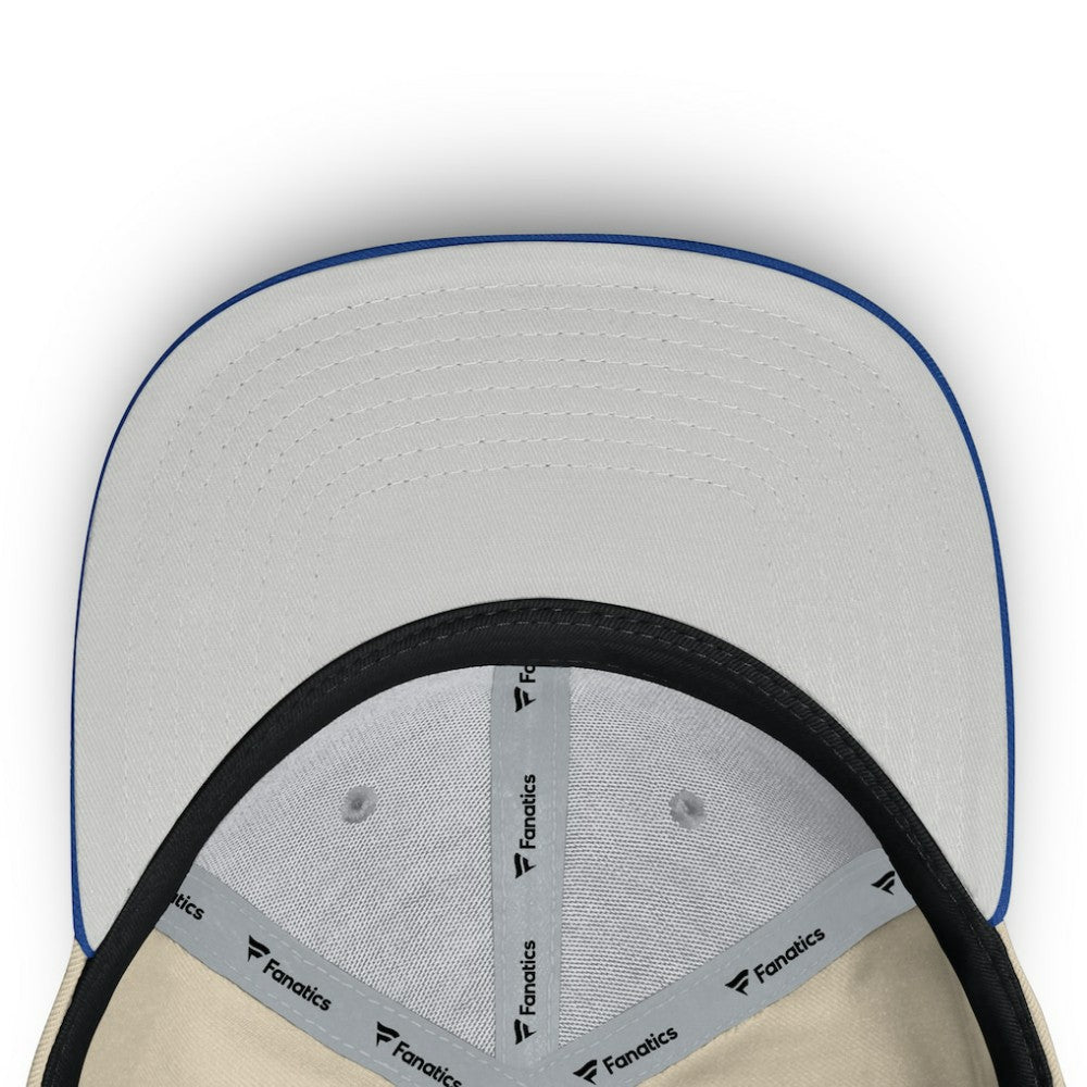 Atlanta Braves Fanatics Cooperstown Collection Bounder Snapback Hat - Natural/Royal Hats
