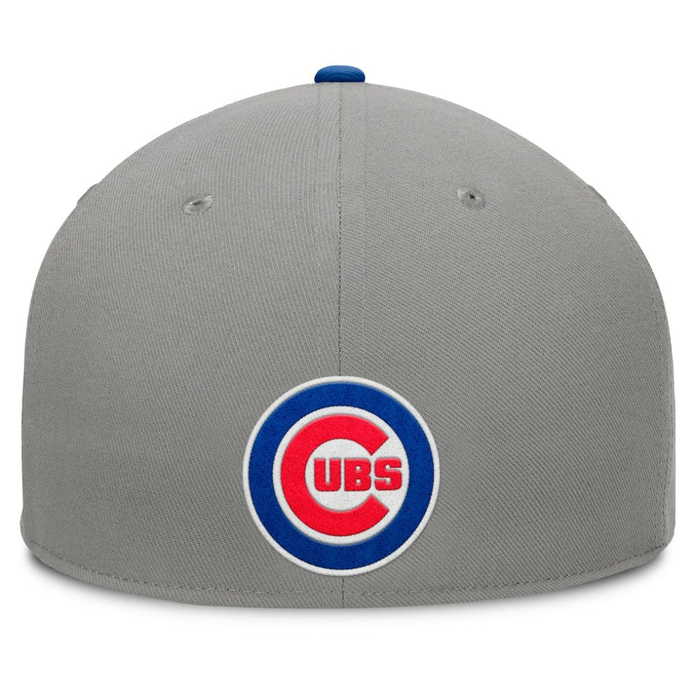 Chicago Cubs Fanatics Clubhouse Dugout Fitted Hat - Gray/Royal Hats