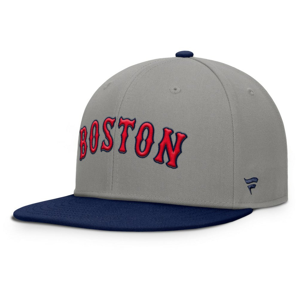 Boston Red Sox Fanatics Clubhouse Dugout Fitted Hat - Gray/Navy Hats
